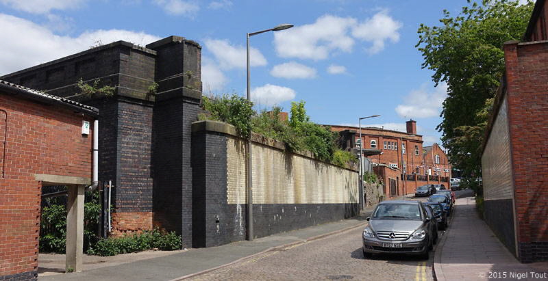 Site of GCR bridge, Welles Street, Leicester Site of GCR bridge, Welles Street, Leicester