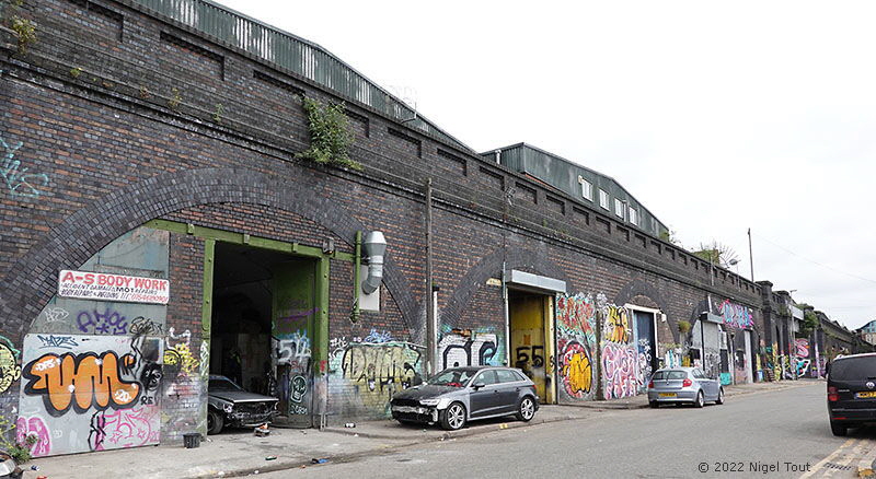 Car repair, GCR viaduct, Jarvis Street, Leicester Car repair, GCR viaduct, Jarvis Street, Leicester