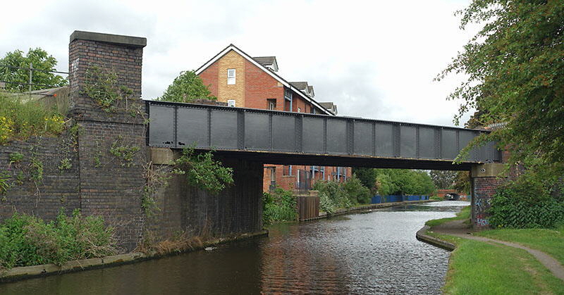 GCR canal bridge with parapet refurbishment started GCR canal bridge with parapet refurbishment started