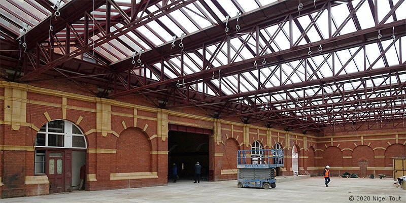 Inside the refurbished Leicester Central station Inside the refurbished Leicester Central station