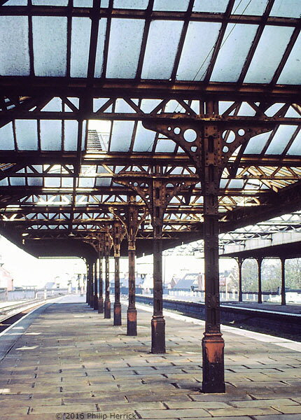 Looking north, Leicester Central station