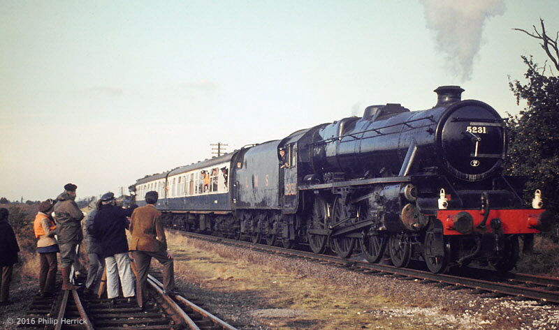 Black five 5231 on TV, Quorn & Woodhouse, 1973 Black five 5231 on TV, Quorn & Woodhouse, 1973