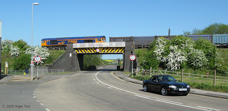 66737 loaded gypsum train Loughborough