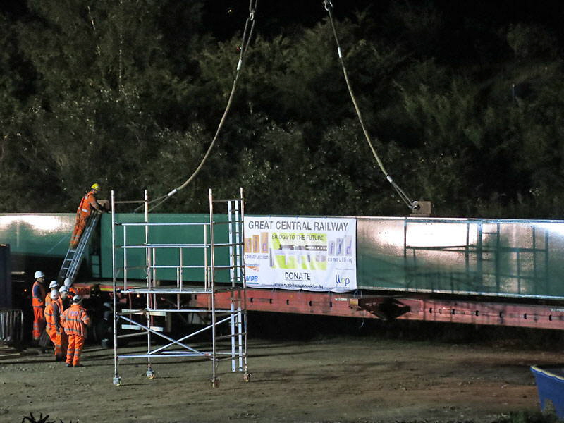 Side beam for the new bridge over The Gap