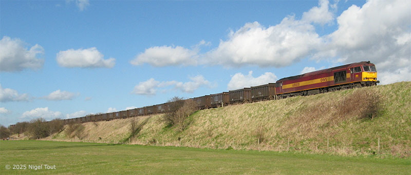 60030 gypsum train, Loughborough Meadows